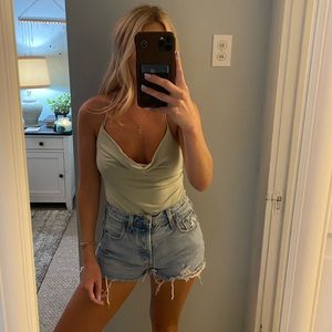 Cowlneck bodysuit A&F